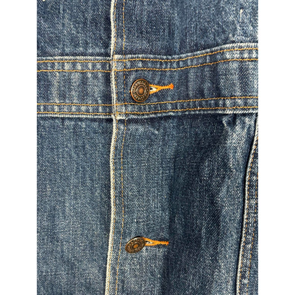 Vintage 70s Levi’s Orange Tab Denim Chore Coat USA Made Medium - Picture 8 of 14